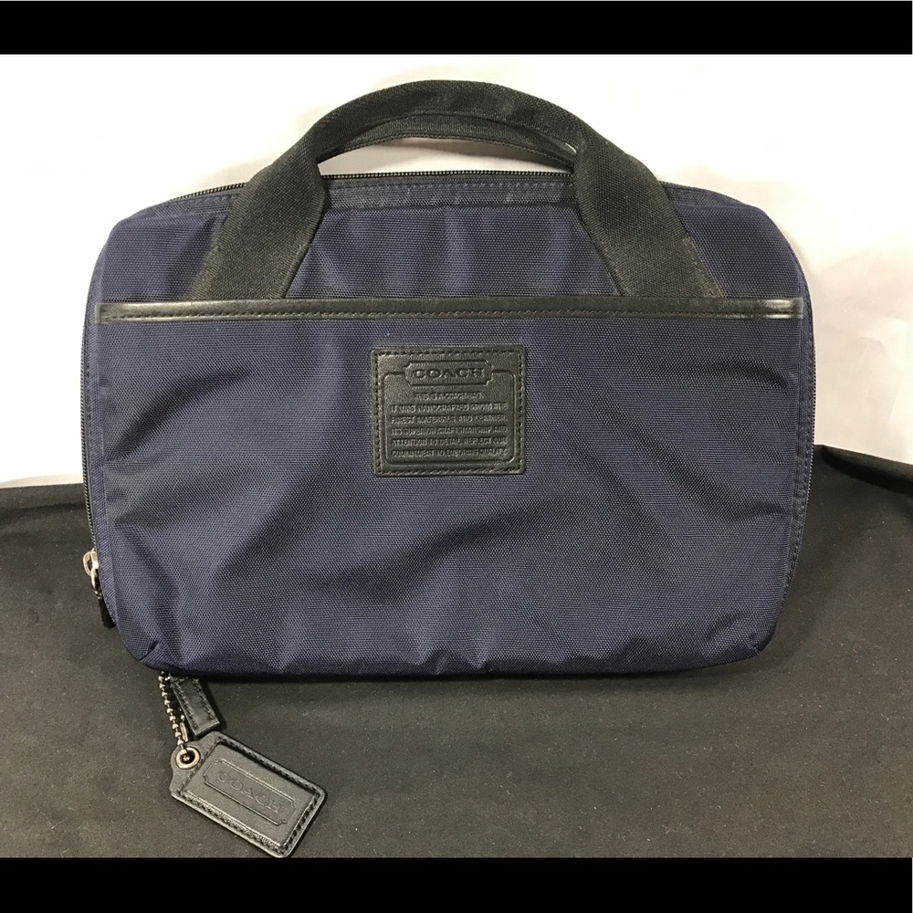 Coach Fabric Leather Mini Briefcase Messenger Bag
